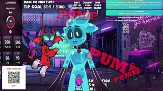 Slime Moaning while chat fucks him with toys