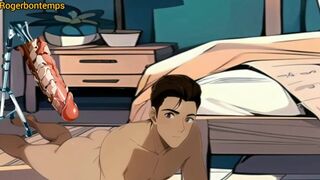 Solo Male Enjoys Anal Fucking Machine Hentai Cartoon Animation