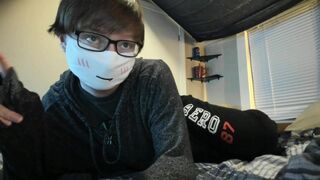 Cute Femboy Twink Plays with New Toy