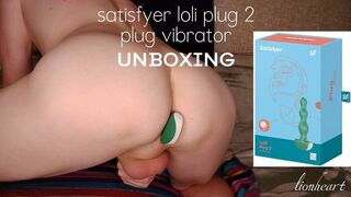 satisfyer plug 2 plug vibrator. unboxing