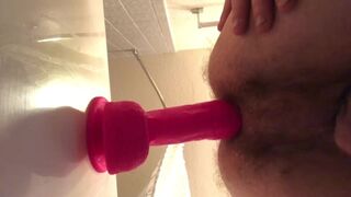 Cute twink boy riding girlfriends dildo