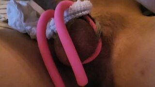 Homemade Cock Ring Tickling My balls