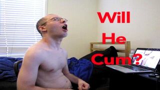 Straight Guy Tries to Masturbate to Gay Porn