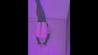 Femboy does stretching exercise (naked )