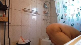 Playing with my huge tits