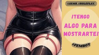 CUTE FEMBOY INVITES YOU TO HER ROOM TO PLAY WITH YOUR BIG COCK - asmr roleplay