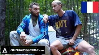 HETEROFLEXIBLE - Curious Str8 Hunks Skyy Knox & Tony D'Angelo Fuck In The Woods - FRENCH SUBTITLES