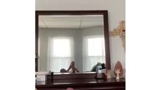 teen JERKS OFF IN MIRROR PART 2