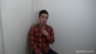 Asian Muscle Boy Jerks Off