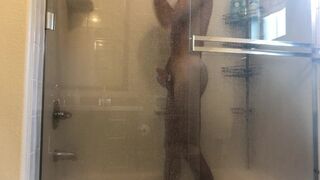 piss and cum in shower