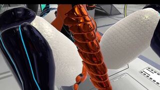 Synth takes massive cock