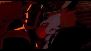 Krampus fucks fox boy for Christmas