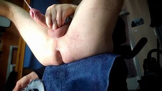 DIY fuck machine unpacking, assembly and anal test.