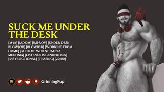 [Audio] Suck My Cock Under My Desk