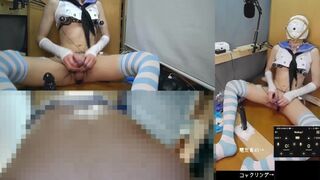 アナルオナニーしすぎて気持ちよくなりすぎてわけわからないままメスイキしまくっちゃう動画,島風コス,女装,2021-09-09_2