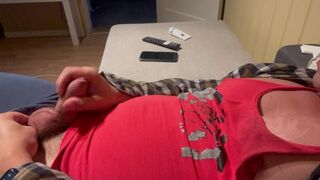 Jerking off before go to bed.