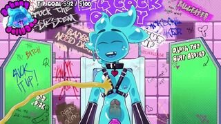 Slime Gets some rope training in a Haunted Mansion