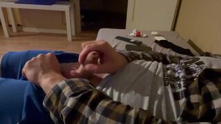 As usual jerking off before go to bed.