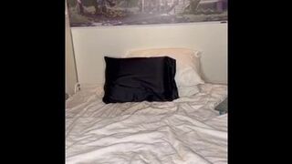 Femboy plays with her self