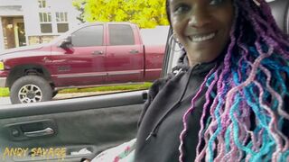 Big Booty Black MILF fucks son's white friend