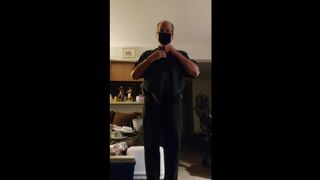 Strip tease, anal dildo and masturbation