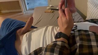 Morning’s jerking off.