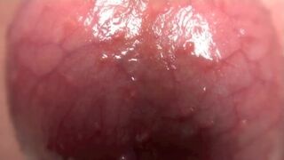 extreme close up of ball massage (erotic art)