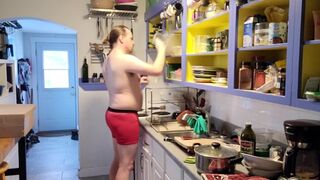 Domestic God Mode: Doing the Dishes in my Underwear