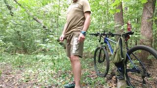 Riding in the forest