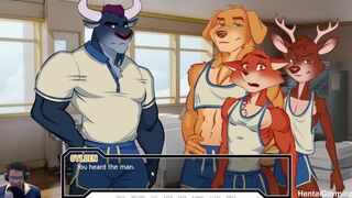 (gay) Whoops huge chair Dildo! The Prank #1 W/HentaiGayming