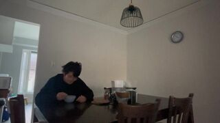 miserable lonely asian teen spending time alone