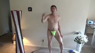 Maolo does a XXX Runway Strip to Naked in His Living Room!