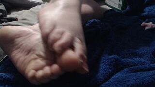 feet, toe play, great nails. paint