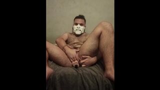 A dildo fuck the samurai