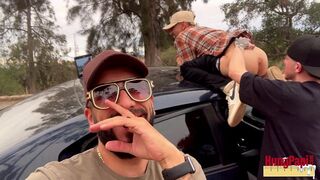 Public Gay Cruising Cholo Fucked Bareback Caught! Hung Papi