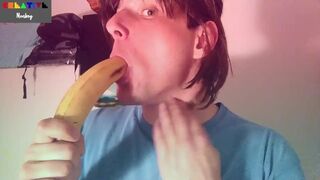 Banana Blowjob Suck