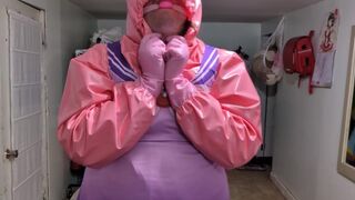 Espeon Cosplay Overtaken by Rubber Ditto, Gagged and Breathplay