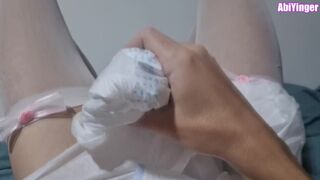 Diaper SIssy Jerking Off in her diape