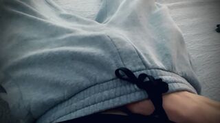 Sexy Soft Skin Guy Strokes Perfect Cock in Grey Briefs