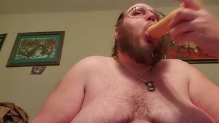 Deepthroating a schlong