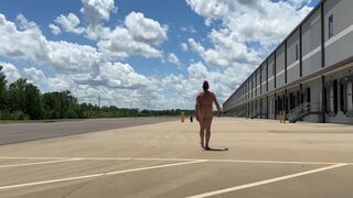 Ever walked a half mile from the safety of your cloths in broad daylight?