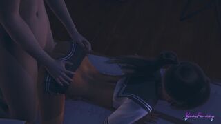Yaoi Femboy - POV Simon gets fucked in the gym storage room