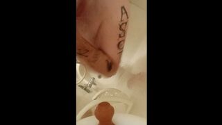 In The shower playing with my dick