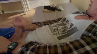 Morning’s jerking off.