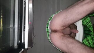 Fingering smoking a joint