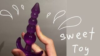 Playing with my pink dildo