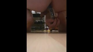 Fucking myself with 2 dildos