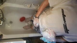 Soaping in white t-shirt (teaser)
