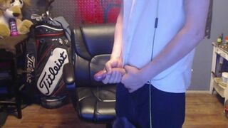 SLOW MO Jerk Sesh big wet cock