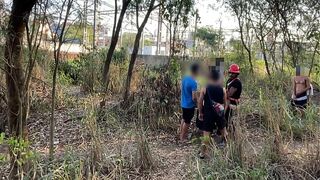 SECURITY PARTICIPATED IN THE FUCKING IN THE WOODS. HE GOT IN HARD AND FUCKED GOOD IN THIS ORGY